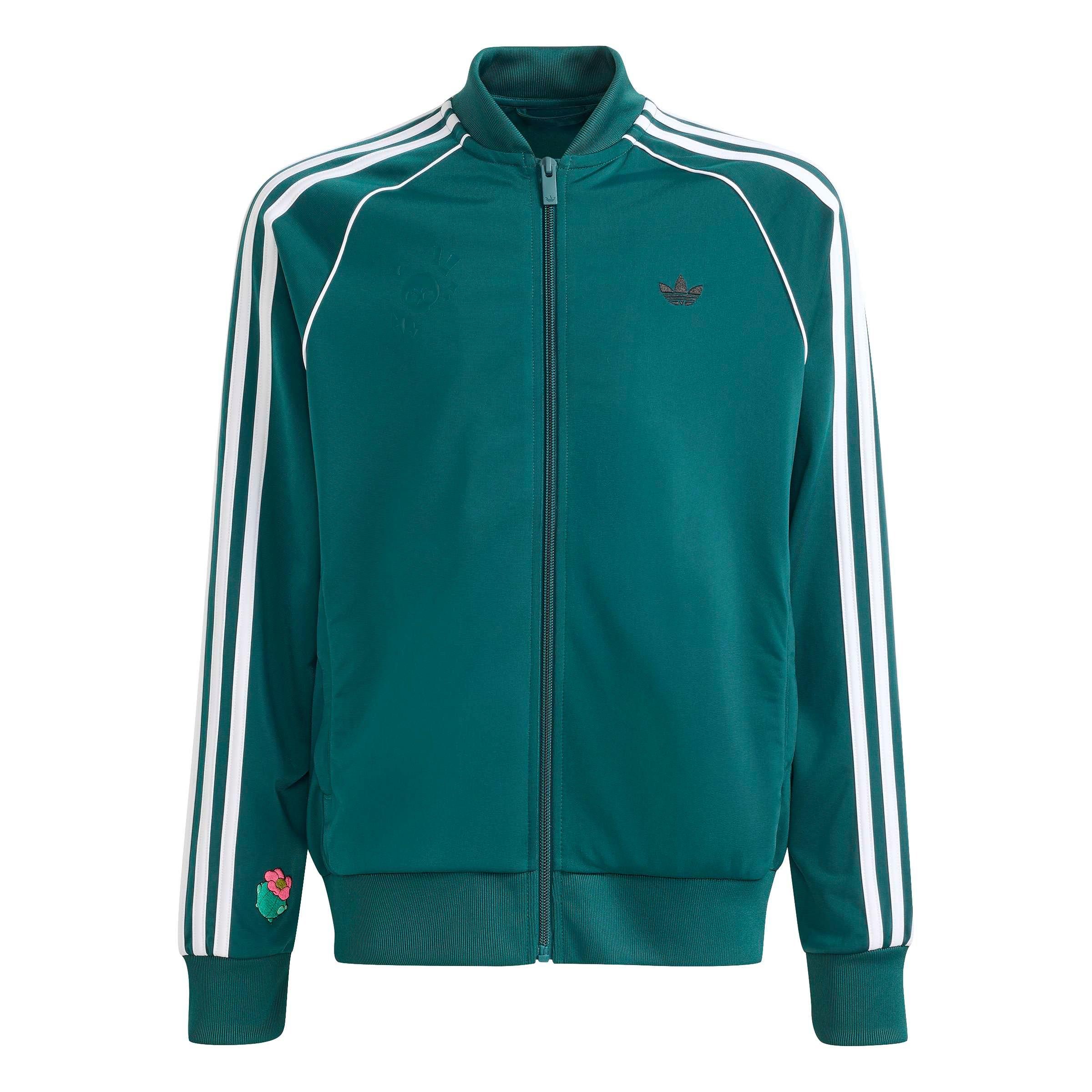 adidas Originals Big Boys' Loose Track Top - Green - GREEN